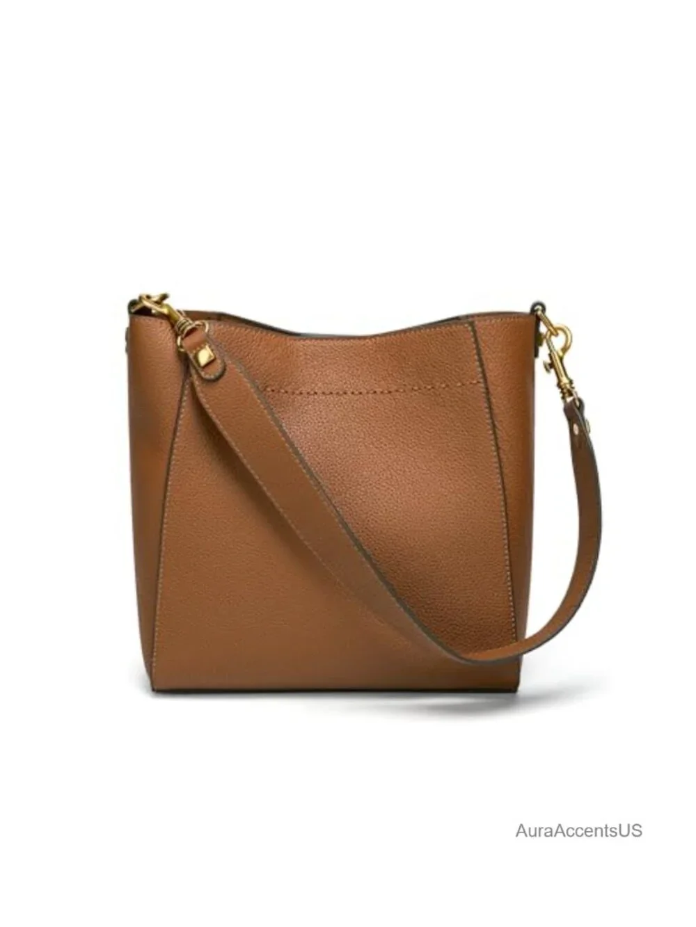 Genuine Leather Bucket Hobo Bag Women's Shoulder Tote Purse